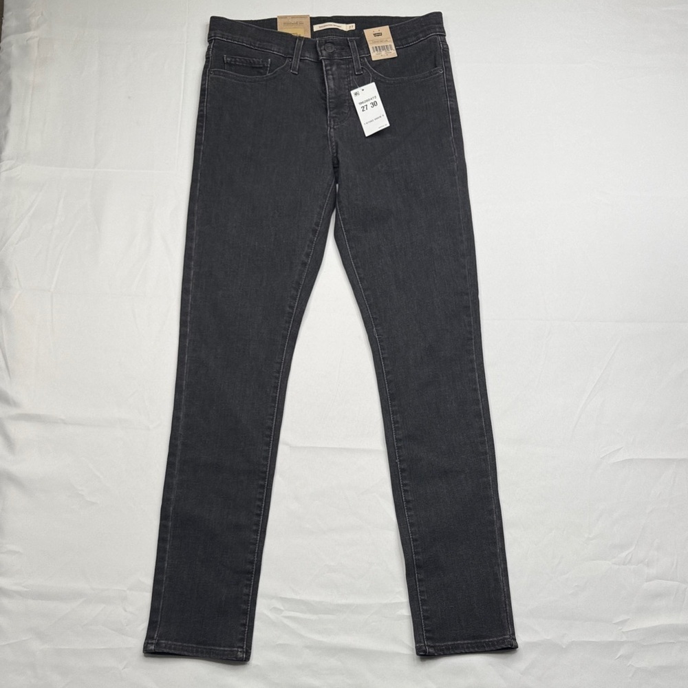 Levi's Dark black Gray Skinny Jeans for Women 311 size 4 short 27 27x30 NWT